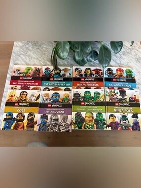 Lego Ninjago Multicolor Minifigure Character 8 Books Set
